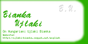 bianka ujlaki business card